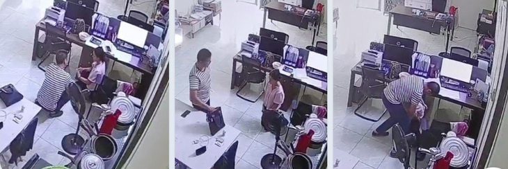Camera ghi cảnh giám đốc người Trung Quốc sát hại nữ kế toán tại công ty - Ảnh 1. Camera ghi cảnh giám đốc người Trung Quốc sát hại nữ kế toán tại công ty - Ảnh 1.